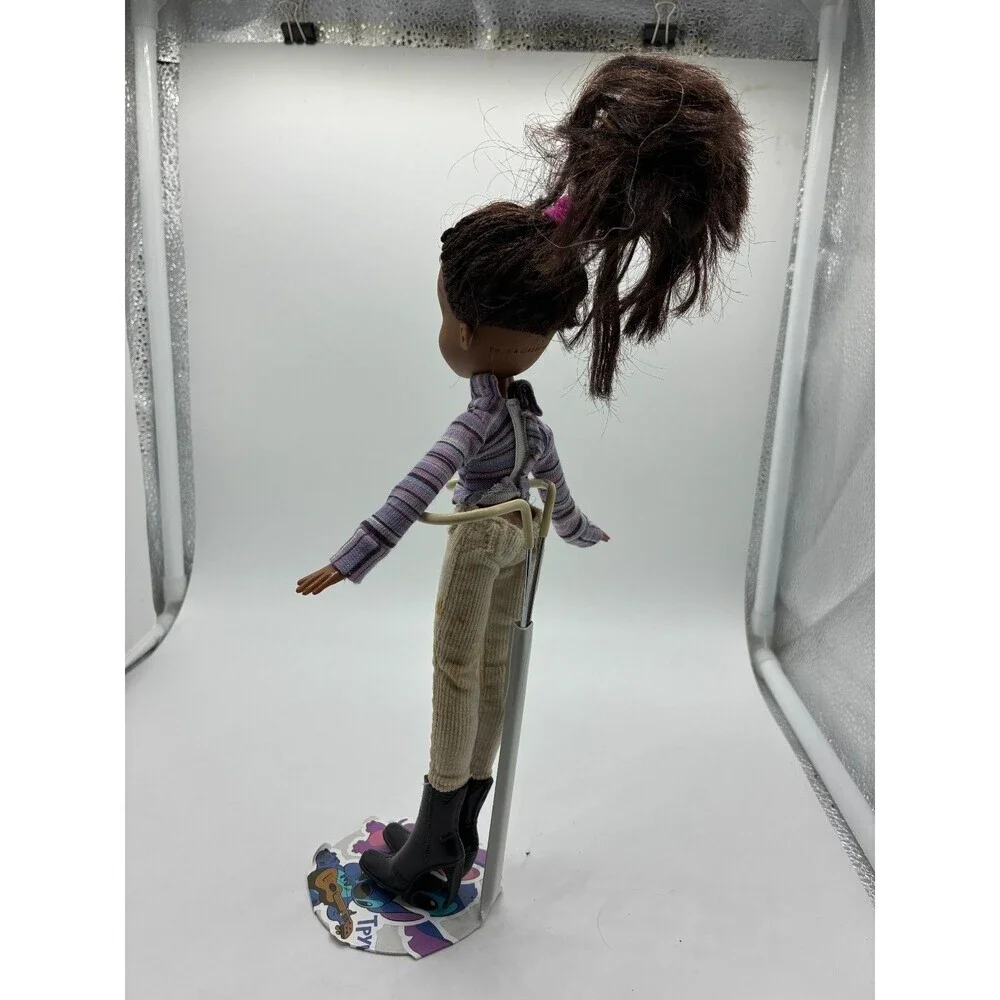 Bratz Doll Sasha with Ponytail, Striped Sweater, Corduroy Pants & Black Boots